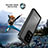 Custodia Impermeabile Silicone e Plastica Opaca Waterproof Cover 360 Gradi W01 per Samsung Galaxy S20 Ultra 5G Nero