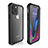 Custodia Impermeabile Silicone e Plastica Opaca Waterproof Cover 360 Gradi W02 per Apple iPhone 11 Pro Nero