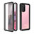 Custodia Impermeabile Silicone e Plastica Opaca Waterproof Cover 360 Gradi W02 per Samsung Galaxy S20 5G Nero