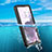 Custodia Impermeabile Silicone e Plastica Opaca Waterproof Cover 360 Gradi W02 per Samsung Galaxy S20 Lite 5G Nero