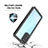 Custodia Impermeabile Silicone e Plastica Opaca Waterproof Cover 360 Gradi W02 per Samsung Galaxy S20 Plus 5G Nero