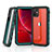 Custodia Impermeabile Silicone e Plastica Opaca Waterproof Cover 360 Gradi W03 per Apple iPhone 11 Verde