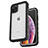 Custodia Impermeabile Silicone e Plastica Opaca Waterproof Cover 360 Gradi W04 per Apple iPhone 11 Pro Argento
