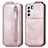 Custodia In Pelle Flip per Samsung Galaxy S21 Plus 5G Oro Rosa