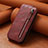 Custodia In Pelle Flip S01D per Samsung Galaxy S22 Ultra 5G Rosso