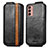 Custodia In Pelle Flip S02D per Samsung Galaxy M13 4G