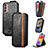 Custodia In Pelle Flip S02D per Samsung Galaxy M13 4G