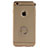 Custodia Lusso Alluminio con Anello Supporto per Apple iPhone 6 Plus Oro