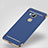 Custodia Lusso Alluminio con Anello Supporto per Huawei G7 Plus Blu