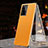Custodia Lusso Alluminio Cover 360 Gradi D01 per Samsung Galaxy S22 Ultra 5G Arancione