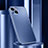 Custodia Lusso Alluminio Cover 360 Gradi M01 per Apple iPhone 13 Mini Blu
