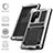 Custodia Lusso Alluminio Cover 360 Gradi M04 per Samsung Galaxy S22 Ultra 5G