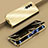 Custodia Lusso Alluminio Cover 360 Gradi P01 per Samsung Galaxy Z Fold3 5G Oro