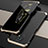 Custodia Lusso Alluminio Cover 360 Gradi P01 per Xiaomi Redmi Note 9 5G Oro e Nero