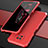 Custodia Lusso Alluminio Cover 360 Gradi P01 per Xiaomi Redmi Note 9 5G Rosso