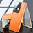 Custodia Lusso Alluminio Cover 360 Gradi P02 per Oppo Reno8 Pro 5G Arancione