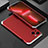 Custodia Lusso Alluminio Cover 360 Gradi per Apple iPhone 13 Mini Argento e Rosso