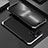 Custodia Lusso Alluminio Cover 360 Gradi per Apple iPhone 13 Pro Argento e Nero