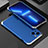 Custodia Lusso Alluminio Cover 360 Gradi per Apple iPhone 14 Plus Argento e Blu