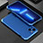 Custodia Lusso Alluminio Cover 360 Gradi per Apple iPhone 14 Plus Blu