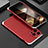 Custodia Lusso Alluminio Cover 360 Gradi per Apple iPhone 14 Pro Argento e Rosso