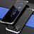Custodia Lusso Alluminio Cover 360 Gradi per Huawei Nova 8 SE 5G Argento e Nero