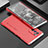 Custodia Lusso Alluminio Cover 360 Gradi per Oppo Reno6 Pro 5G India Argento e Rosso
