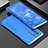 Custodia Lusso Alluminio Cover 360 Gradi per Oppo Reno6 Pro 5G India Blu
