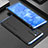 Custodia Lusso Alluminio Cover 360 Gradi per Oppo Reno6 Pro 5G India Blu e Nero