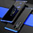 Custodia Lusso Alluminio Cover 360 Gradi per Vivo X60 Pro 5G Blu e Nero