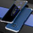 Custodia Lusso Alluminio Cover 360 Gradi per Xiaomi Mi 10i 5G Argento e Blu