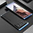 Custodia Lusso Alluminio Cover 360 Gradi per Xiaomi Mi 11 Ultra 5G Blu e Nero