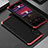 Custodia Lusso Alluminio Cover 360 Gradi per Xiaomi Mi 11i 5G (2022) Rosso e Nero