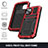 Custodia Lusso Alluminio Cover 360 Gradi RJ1 per Apple iPhone 13