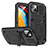 Custodia Lusso Alluminio Cover 360 Gradi RJ1 per Apple iPhone 14 Plus Nero