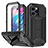 Custodia Lusso Alluminio Cover 360 Gradi RJ1 per Apple iPhone 14 Pro Max