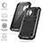 Custodia Lusso Alluminio Cover 360 Gradi RJ4 per Apple iPhone 13 Pro