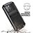 Custodia Lusso Alluminio Cover 360 Gradi RJ4 per Apple iPhone 13 Pro Max