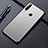 Custodia Lusso Alluminio Cover M01 per Huawei Enjoy 10 Plus Argento