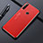Custodia Lusso Alluminio Cover M01 per Huawei Enjoy 10 Plus Rosso