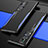 Custodia Lusso Alluminio Cover M01 per Vivo X60 Pro 5G Blu