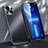 Custodia Lusso Alluminio Cover M03 per Apple iPhone 13 Nero
