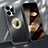 Custodia Lusso Alluminio Cover M08 per Apple iPhone 14 Pro Max Nero