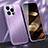 Custodia Lusso Alluminio Cover M09 per Apple iPhone 15 Pro Max Viola