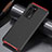 Custodia Lusso Alluminio Cover N02 per Huawei P40 Pro Rosso e Nero