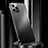 Custodia Lusso Alluminio Cover per Apple iPhone 14 Pro Max Nero