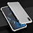 Custodia Lusso Alluminio Cover per Apple iPhone Xs Argento