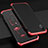 Custodia Lusso Alluminio Cover per Apple iPhone Xs Rosso e Nero