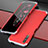 Custodia Lusso Alluminio Cover per Huawei Honor 9X Pro Argento e Rosso