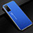 Custodia Lusso Alluminio Cover per Huawei Honor Play4 5G Blu